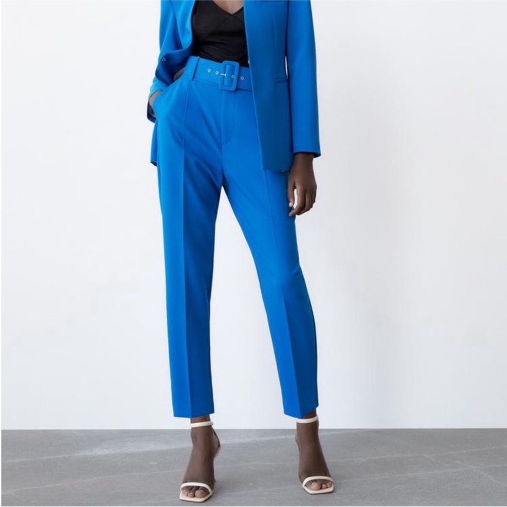 Zara High-Waisted Pant with Belt